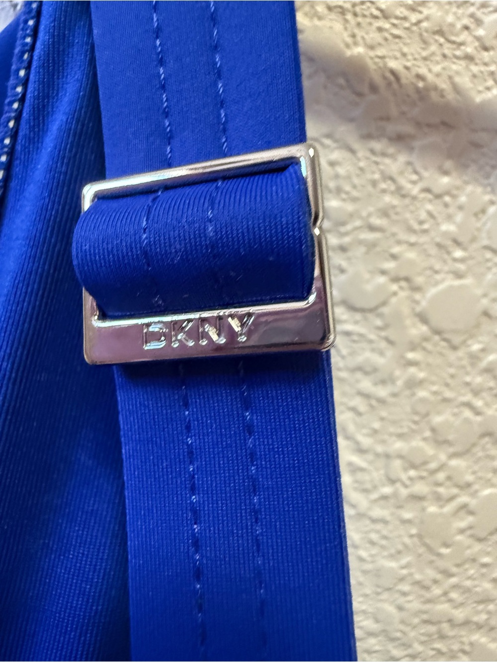 DKNY Royal Blue One Piece Swimsuit XS Ruffle Ruched Like New - Picture 6 of 9